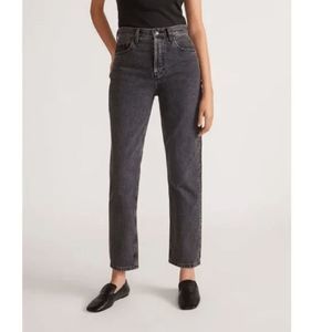 Everlane Women's Straight Leg Jeans - Dark Gray